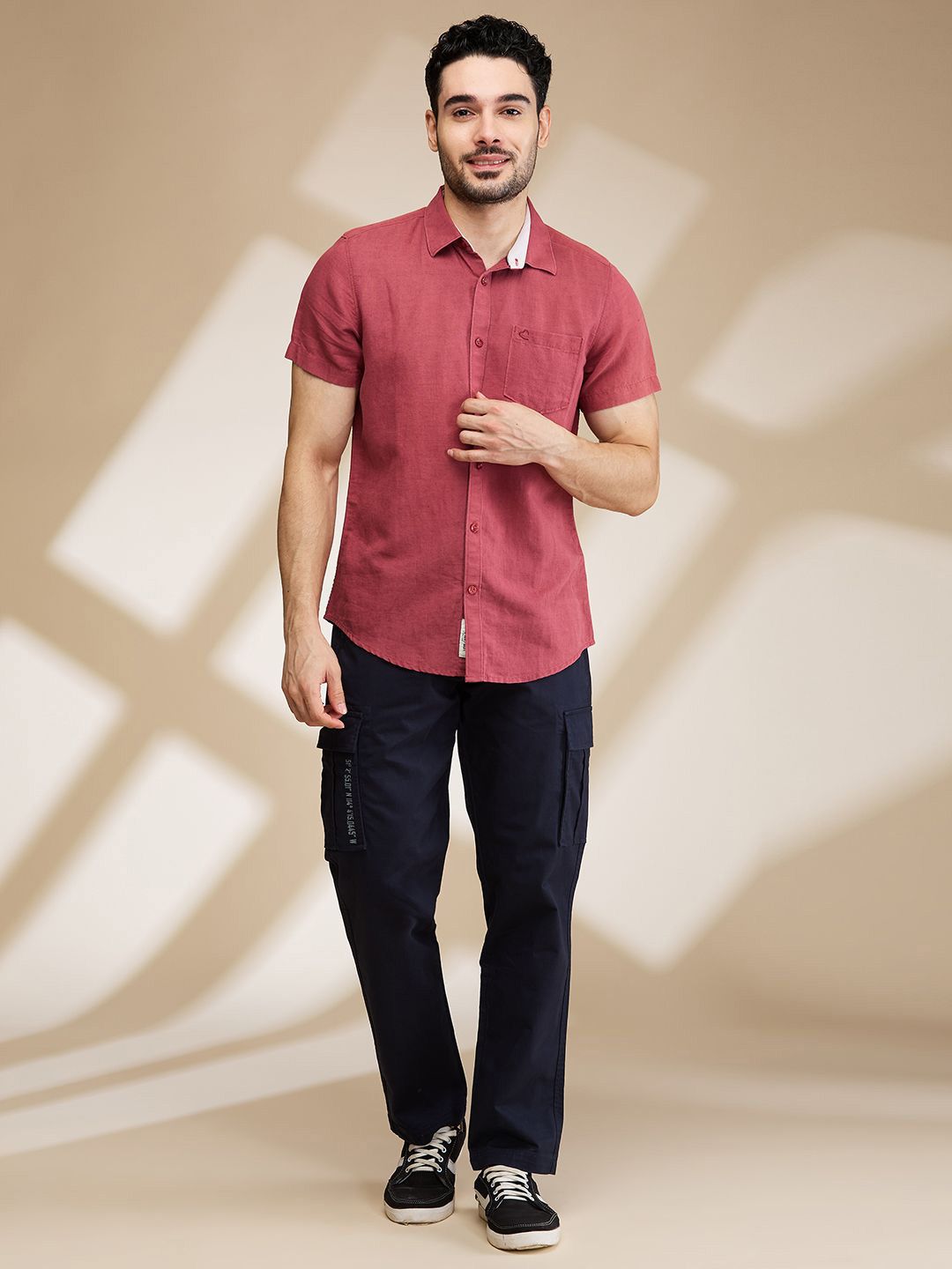 Being Human Men Slim Fit Opaque Casual Shirt
