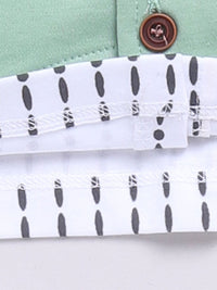 Moms Love Infant Boys Printed Pure Cotton Shirt with Joggers