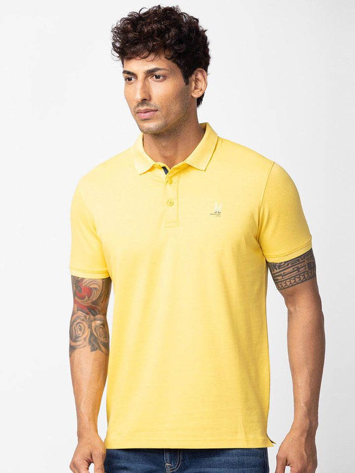 SPYKAR Men Polo Collar Slim Fit T-shirt