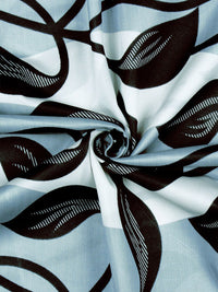 Story@home 2 Pieces White & Grey Printed Door Curtains