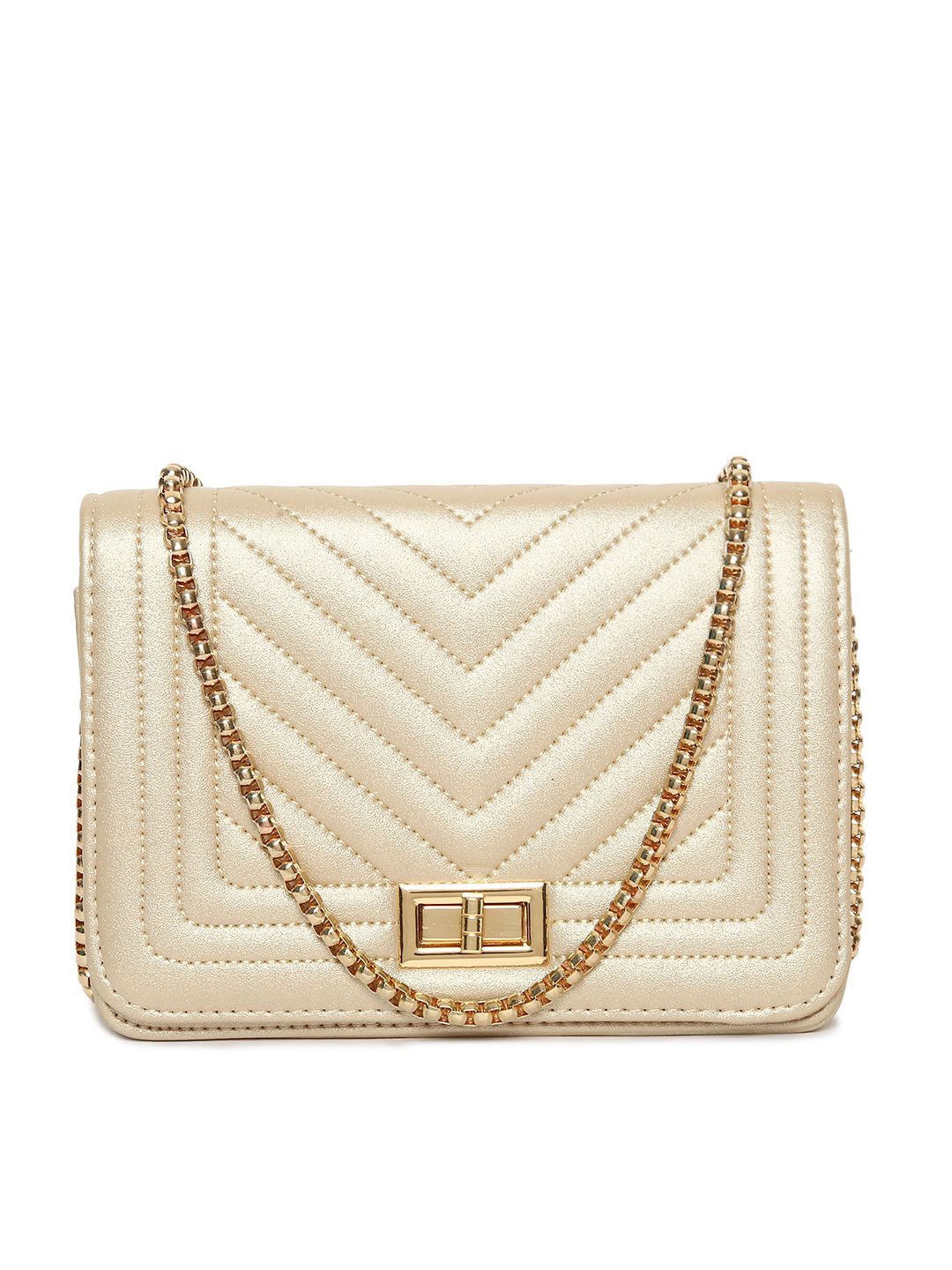 Lino Perros Gold-Toned Quilted Sling Bag