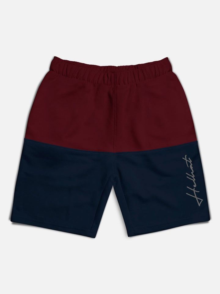 HELLCAT Boys Pack Of 2 Typography Printed Cotton Shorts