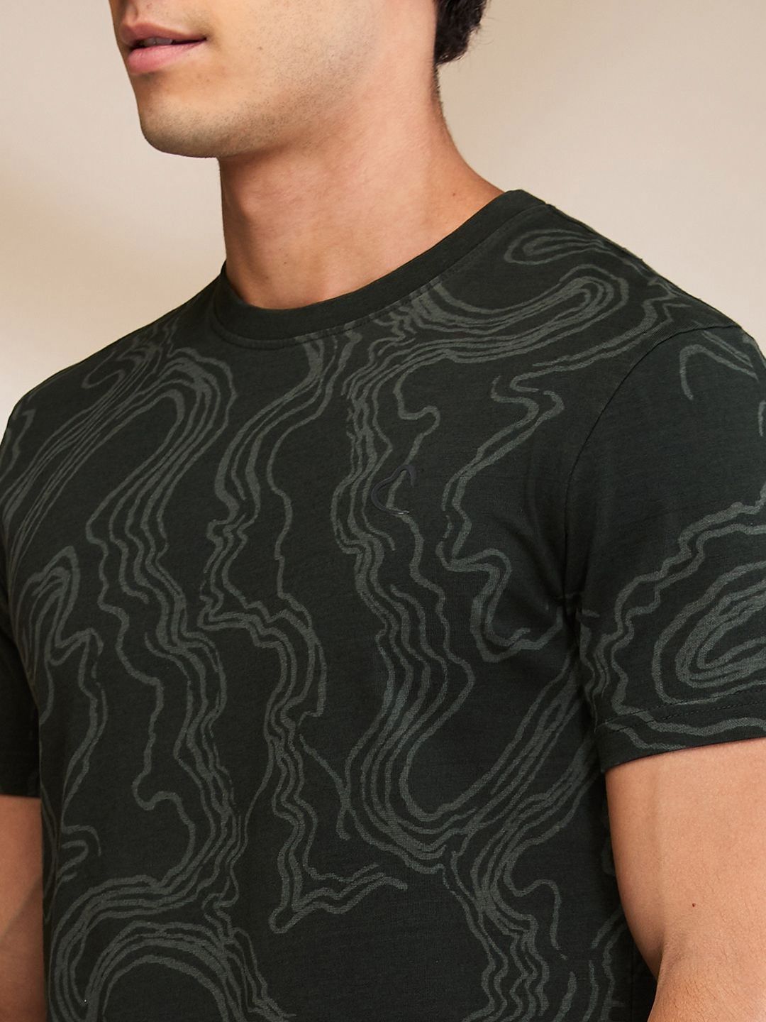 Being Human Men Printed Raw Edge T-shirt