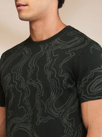 Being Human Men Printed Raw Edge T-shirt