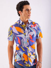 The Indian Garage Co Men Slim Fit Opaque Printed Casual Shirt