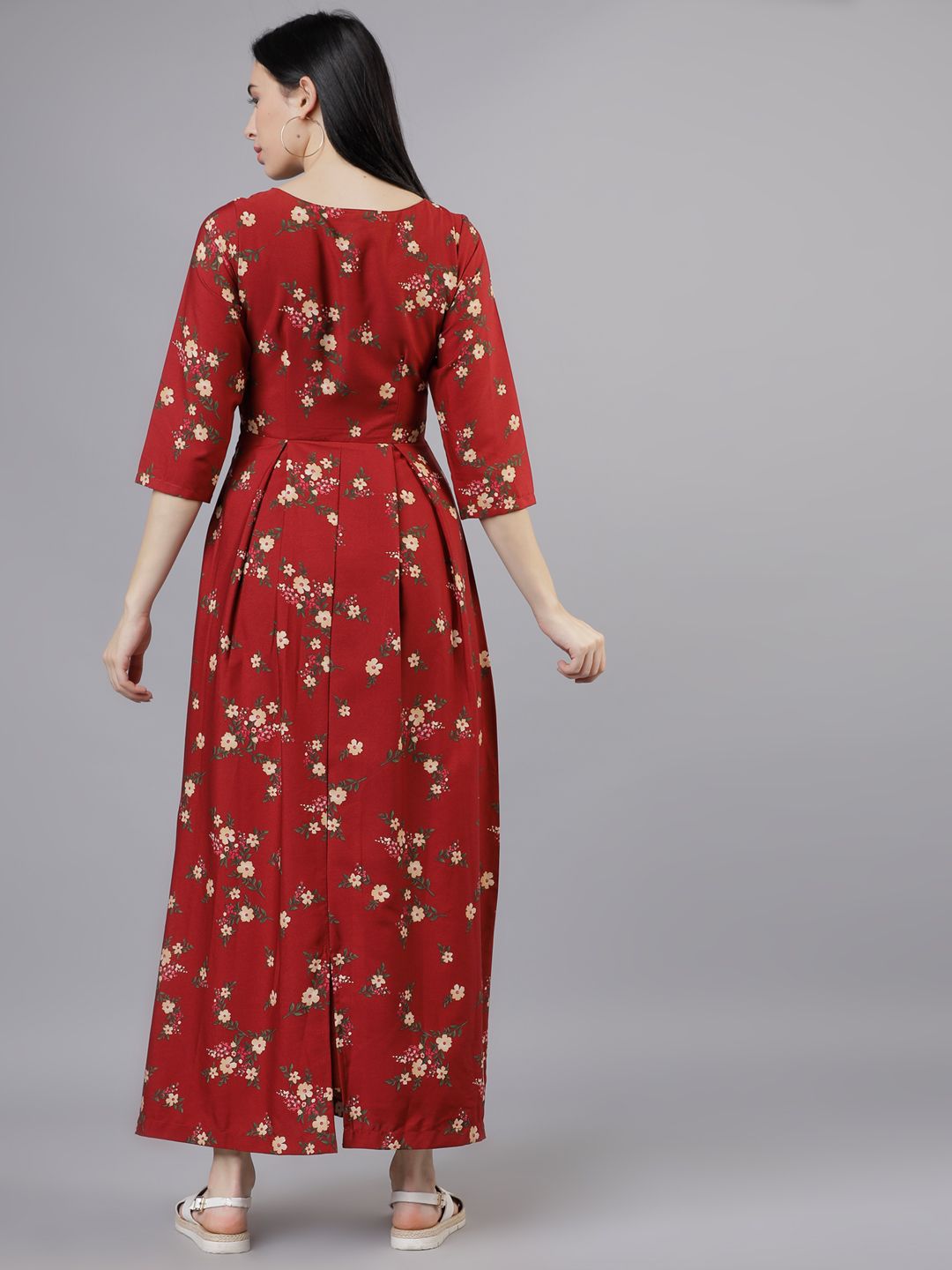 Tokyo Talkies Floral Print Fit & Flare Maxi Dress