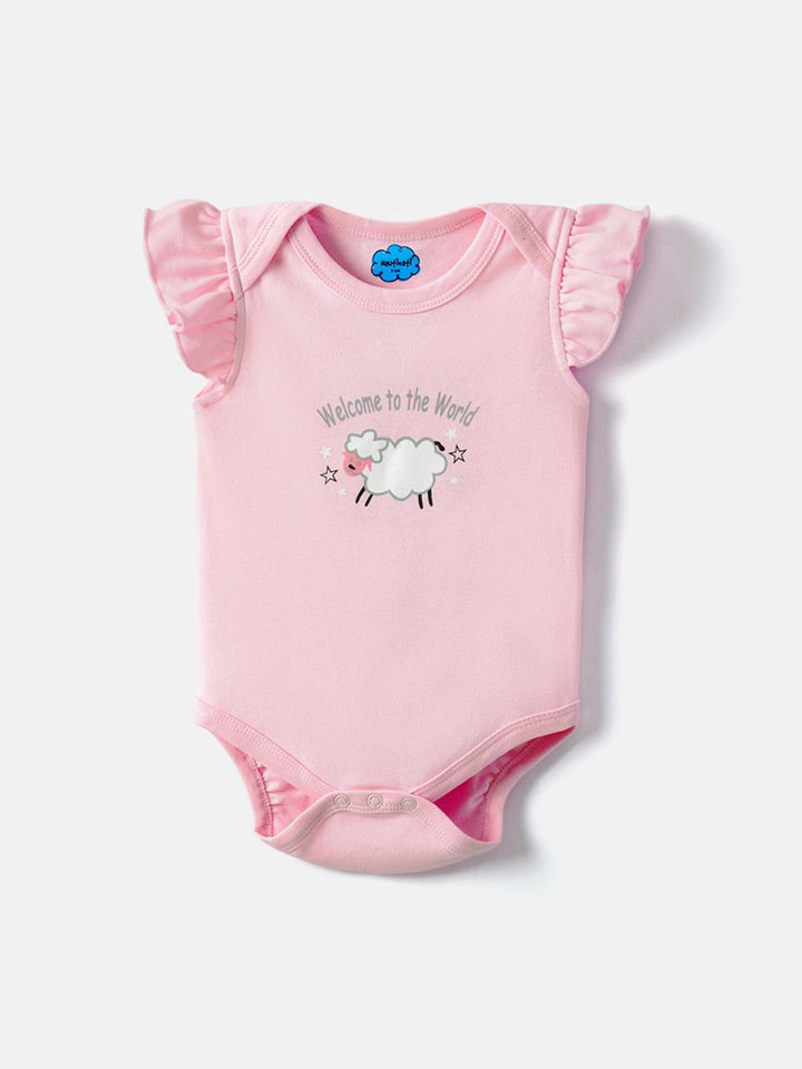 Nauti Nati Infants Pack Of 2 Printed Pure Cotton Bodysuits