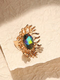 Cincin Jari Pernyataan Sohi Gold-Plated Cincin Jari