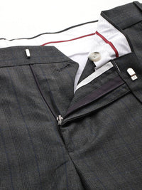 Raymond Men Checked Slim Fit Formal Trousers