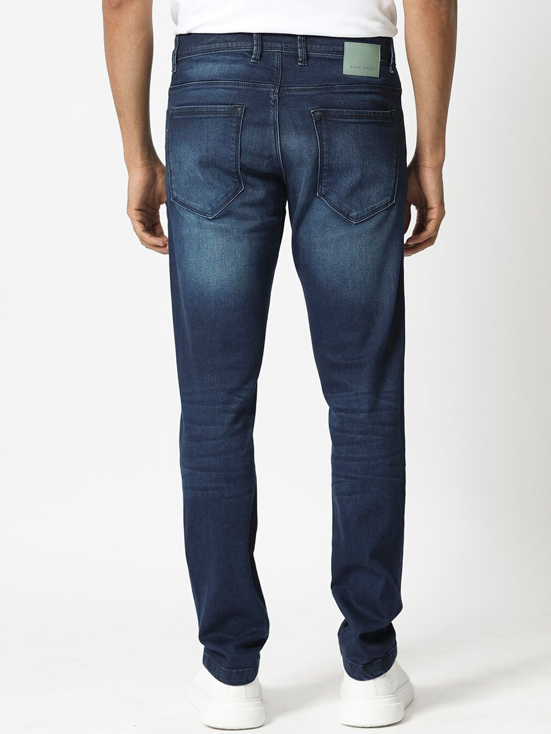 RARE RABBIT Men Night Slim Fit Mid-Rise Stretchable Jeans