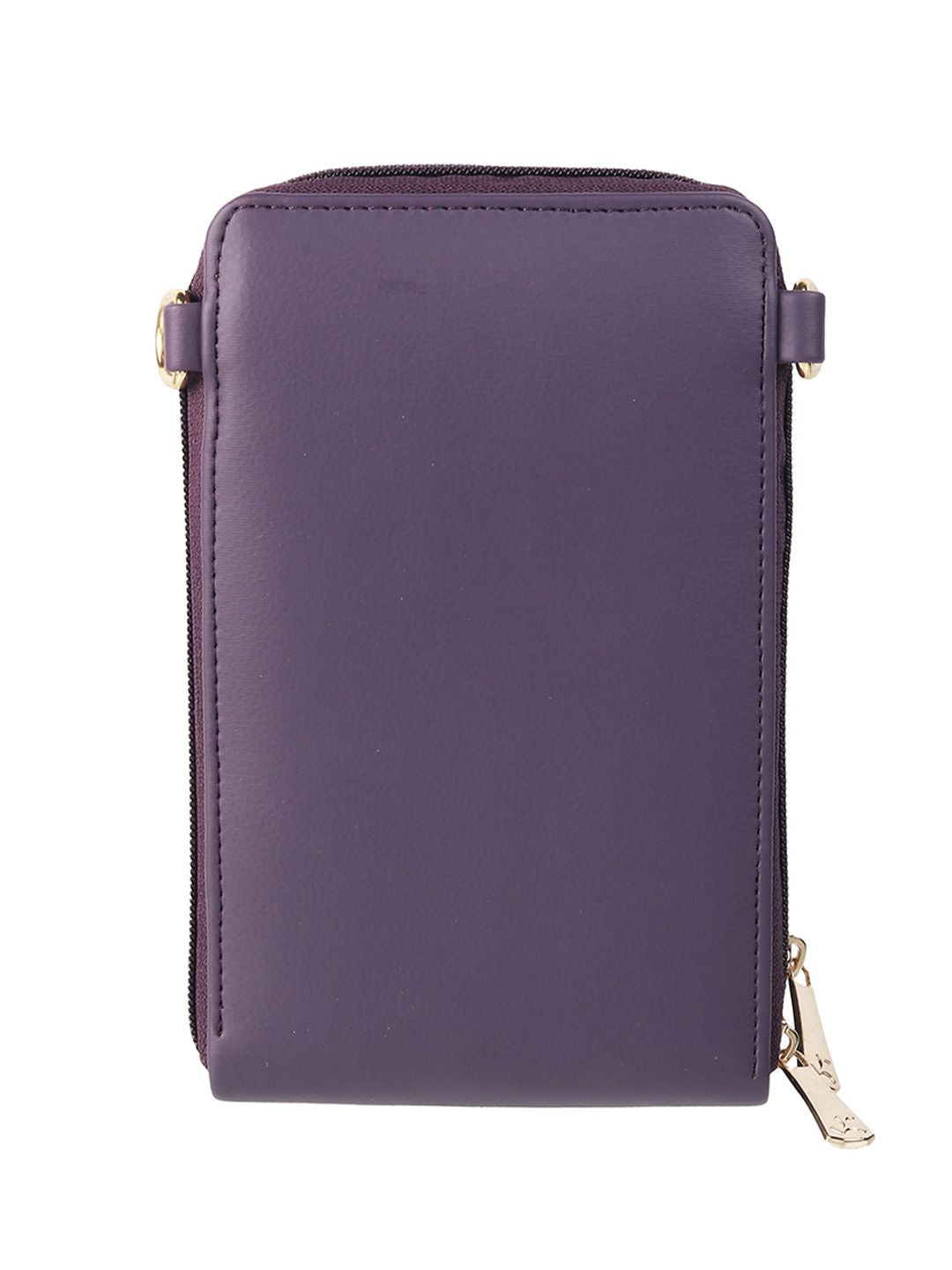 Mochi Women Purple Geometric Zip Around Wallet