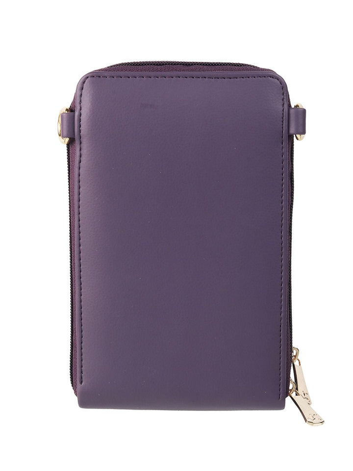 Mochi Women Purple Geometric Zip Around Wallet