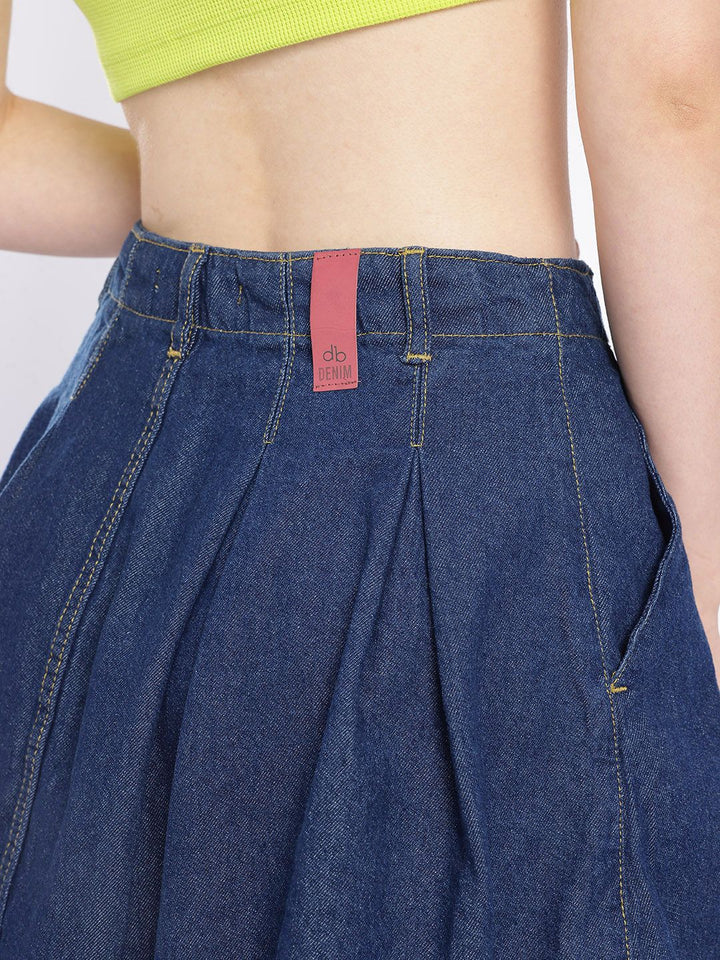 DressBerry Women Street Chic A-line Mini Denim Skirts