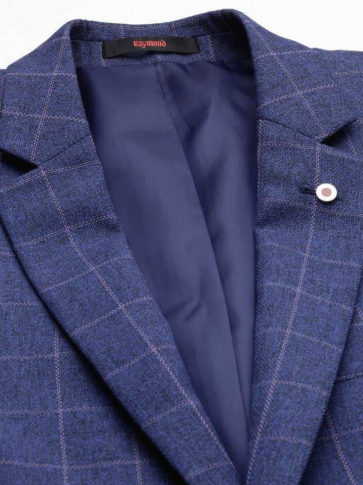 Raymond Checked Single Breasted Formal Blazer