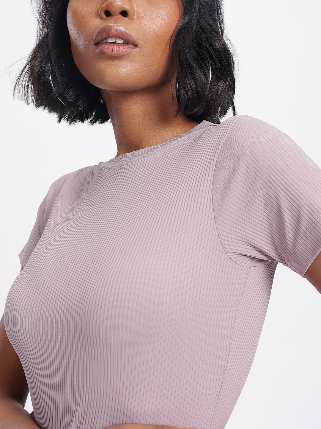 DressBerry Bodycon Bliss Ribbed Ruched Mini Dress