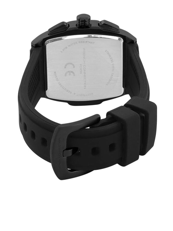 Sambungan Perancis Lelaki Skeleton Dial & Tali Analog Watch FCH3B