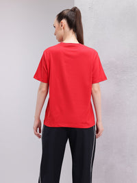 HRX by Hrithik Roshan Brand Logo Printed Drop-Shoulder Sleeves Relaxed Training T-shirt