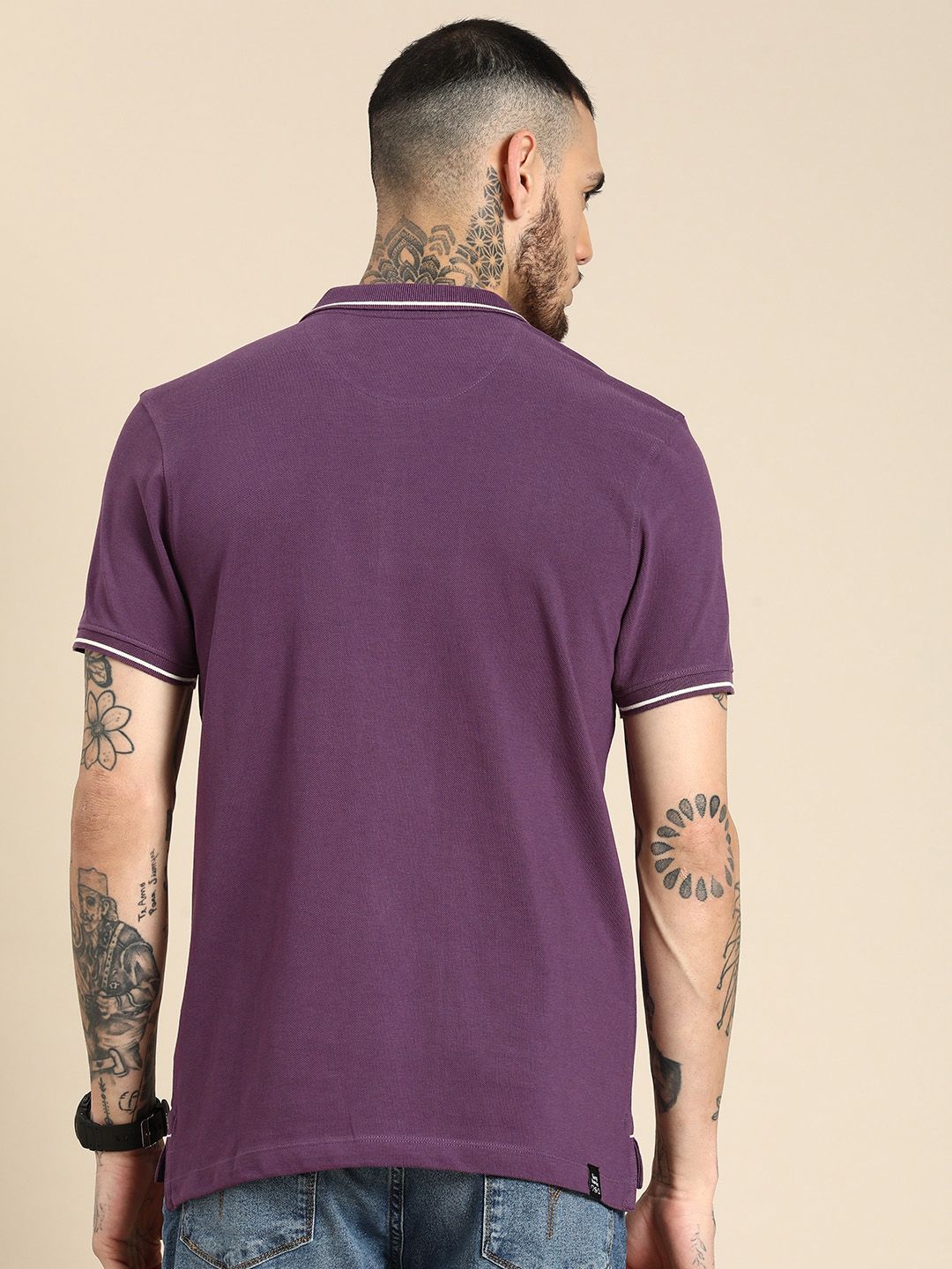 Menjadi t-shirt kapas polo manusia polo manusia