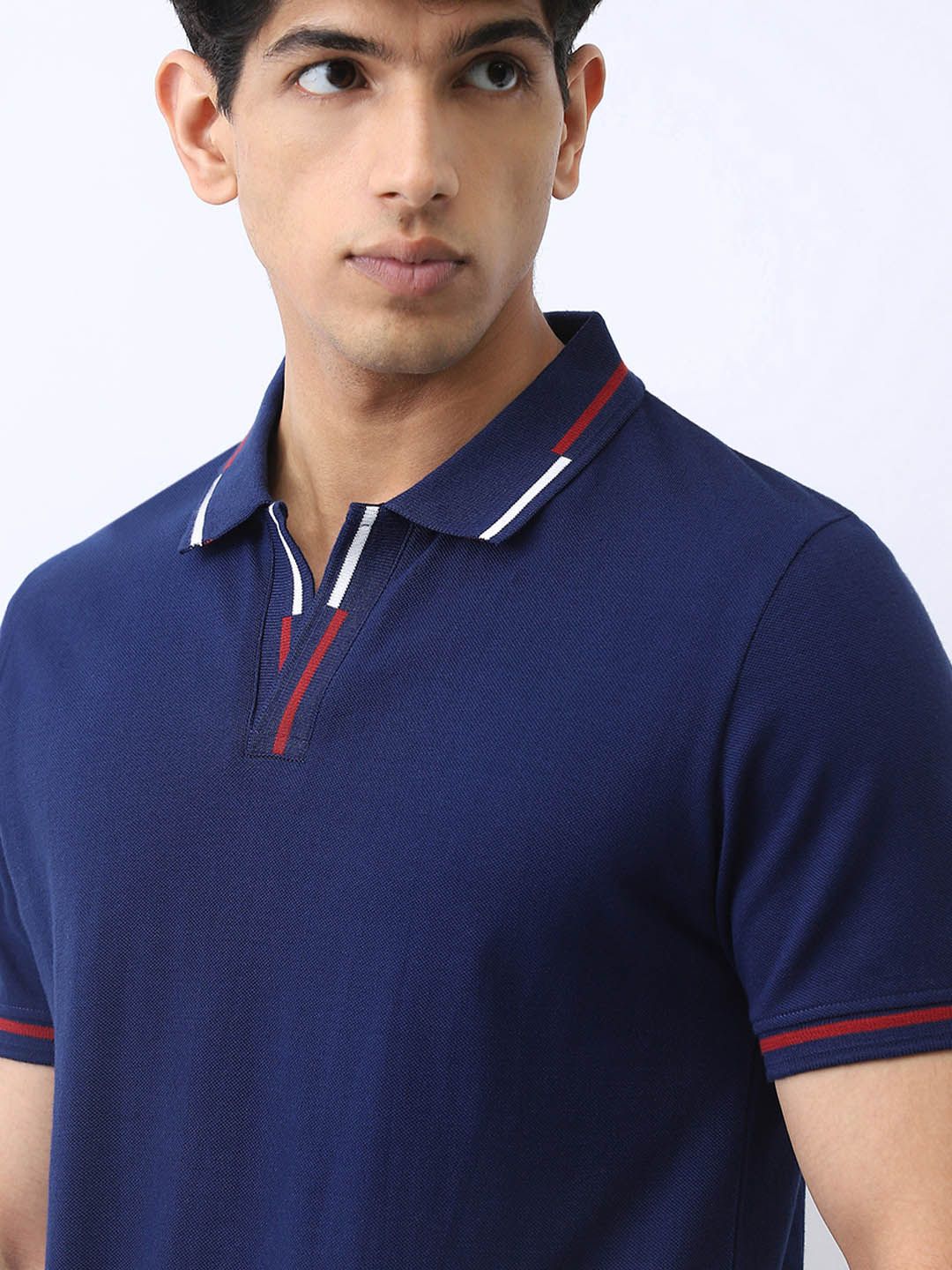 Urbano Fashion Men Solid Regular Fit Half Sleeve Cotton Polo T-Shirt