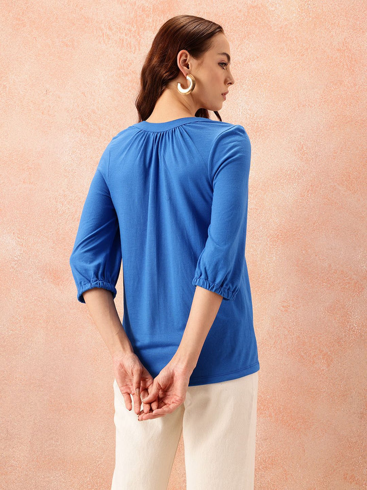 all about you Mandarin Collar Top