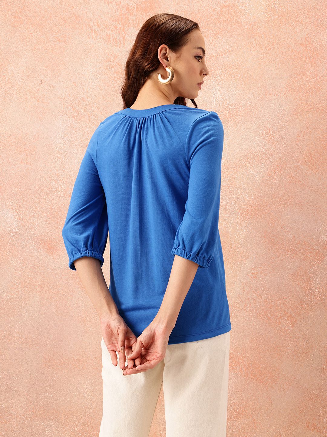 all about you Mandarin Collar Top