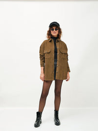 SASSAFRAS Spread Collar Pure Cotton Oversized Shackets