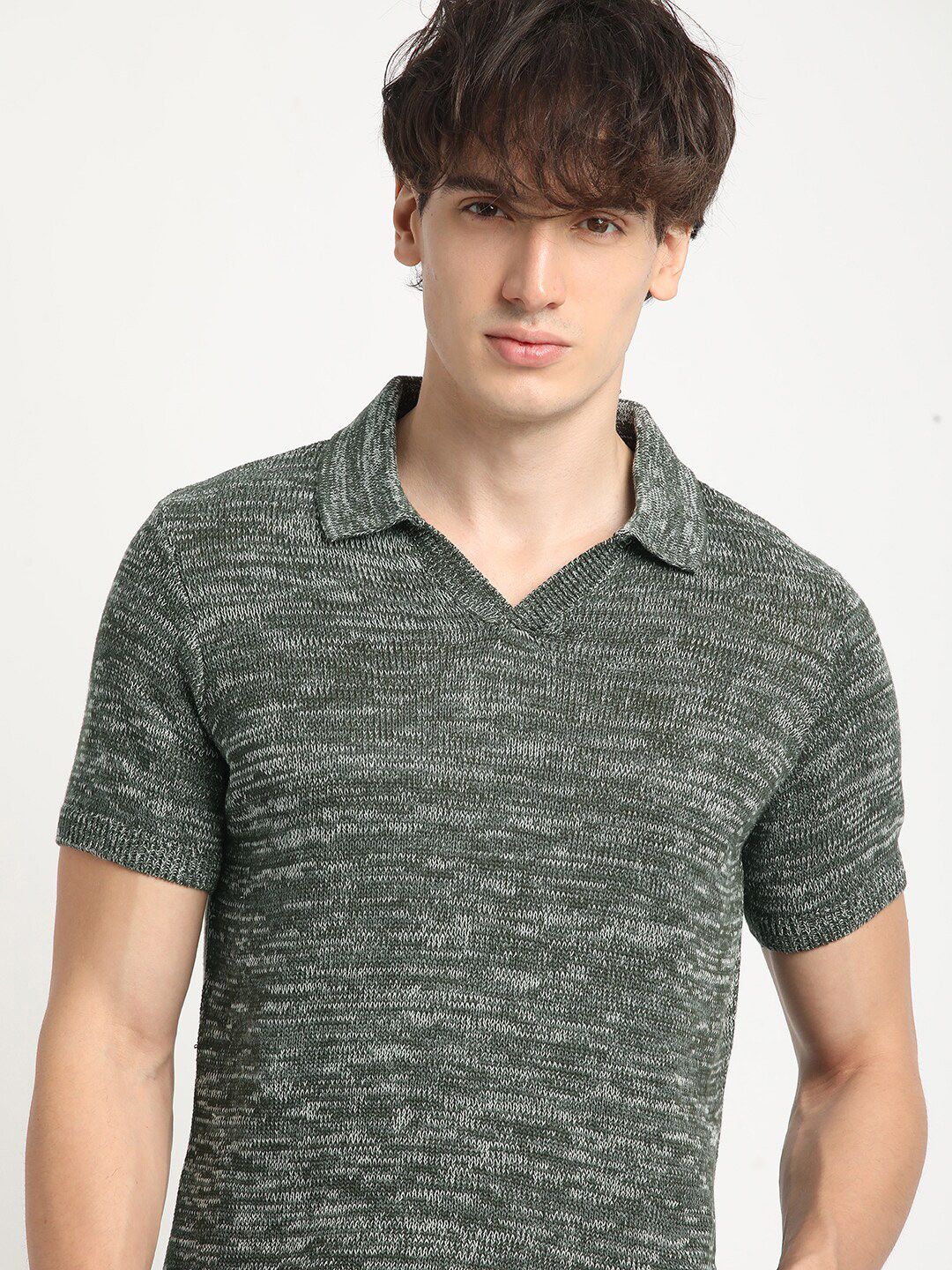 THE BEAR HOUSE Knitted Regular Fit Polo T-Shirt
