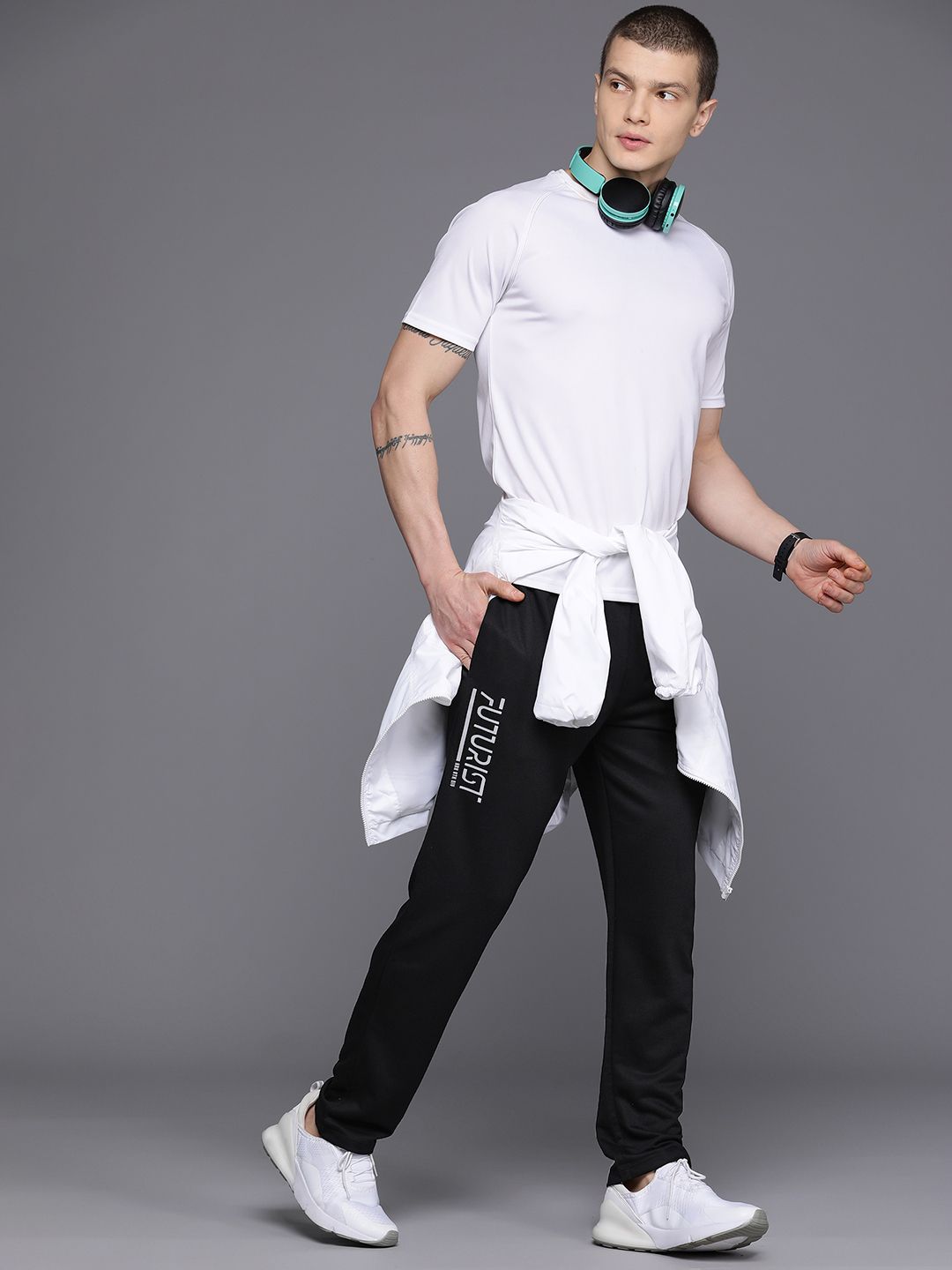 HRX by Hrithik Roshan Men Typography Printed Lifestyle Track Pants