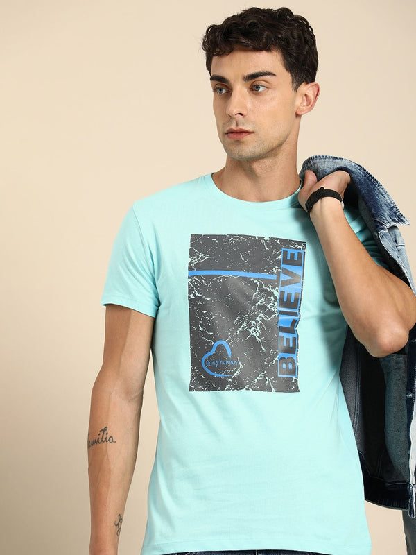 Being Human Pure Cotton Graphic Printed T-shirt