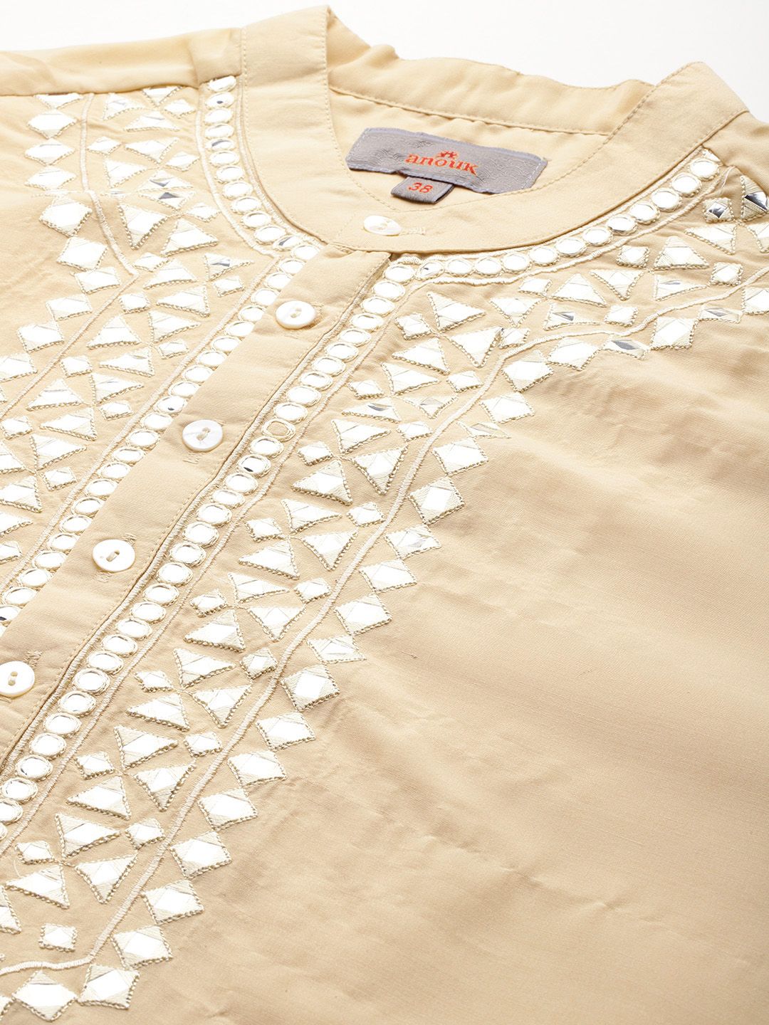 Anouk Embellished Straight Kurta