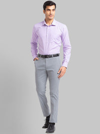 Park Avenue Men Striped Slim Fit Formal Trousers