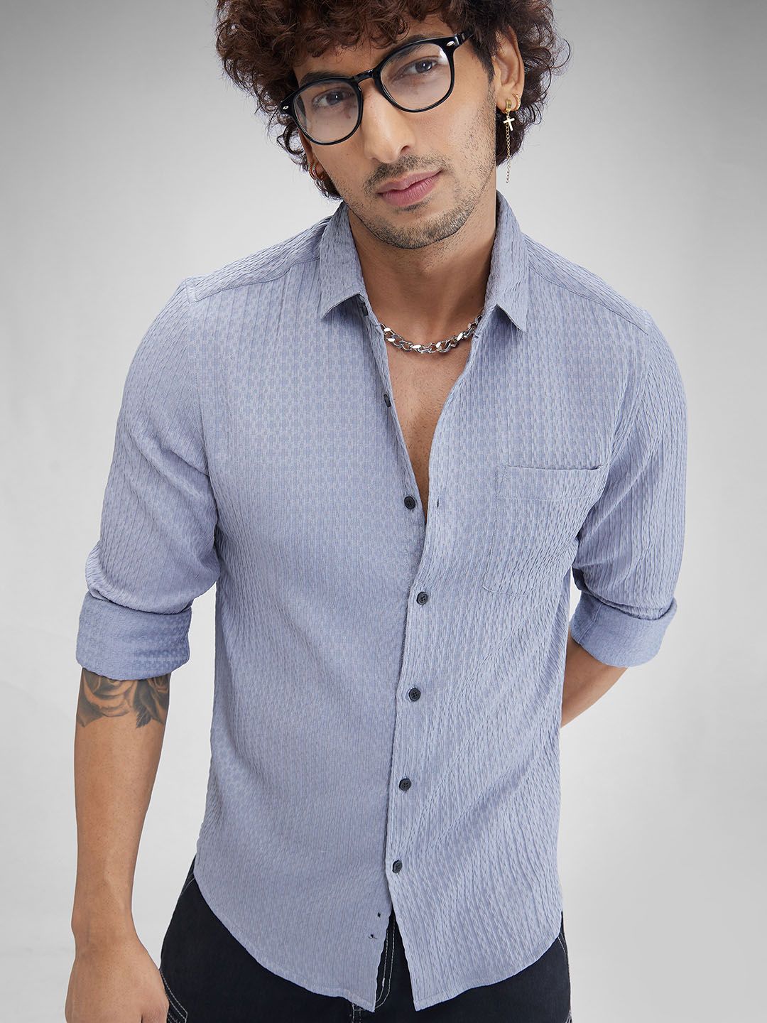 VASTRADO Men Contour Patterned Shirt
