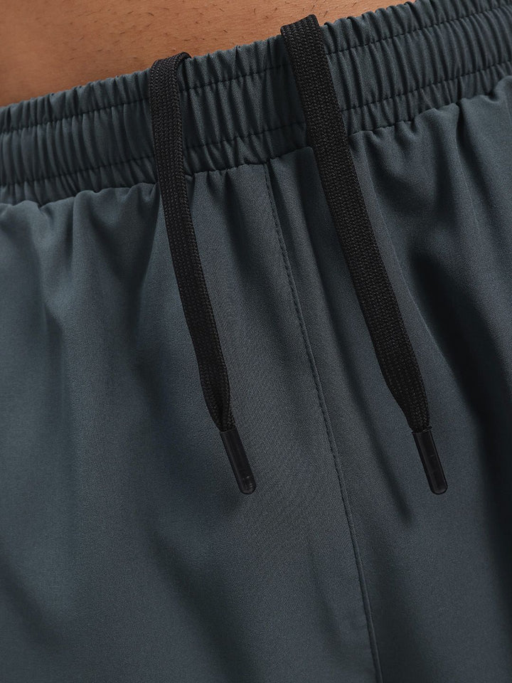 HRX by Hrithik Roshan Men Mid-Rise Colourblocked Detail Rapid-Dry Running Shorts