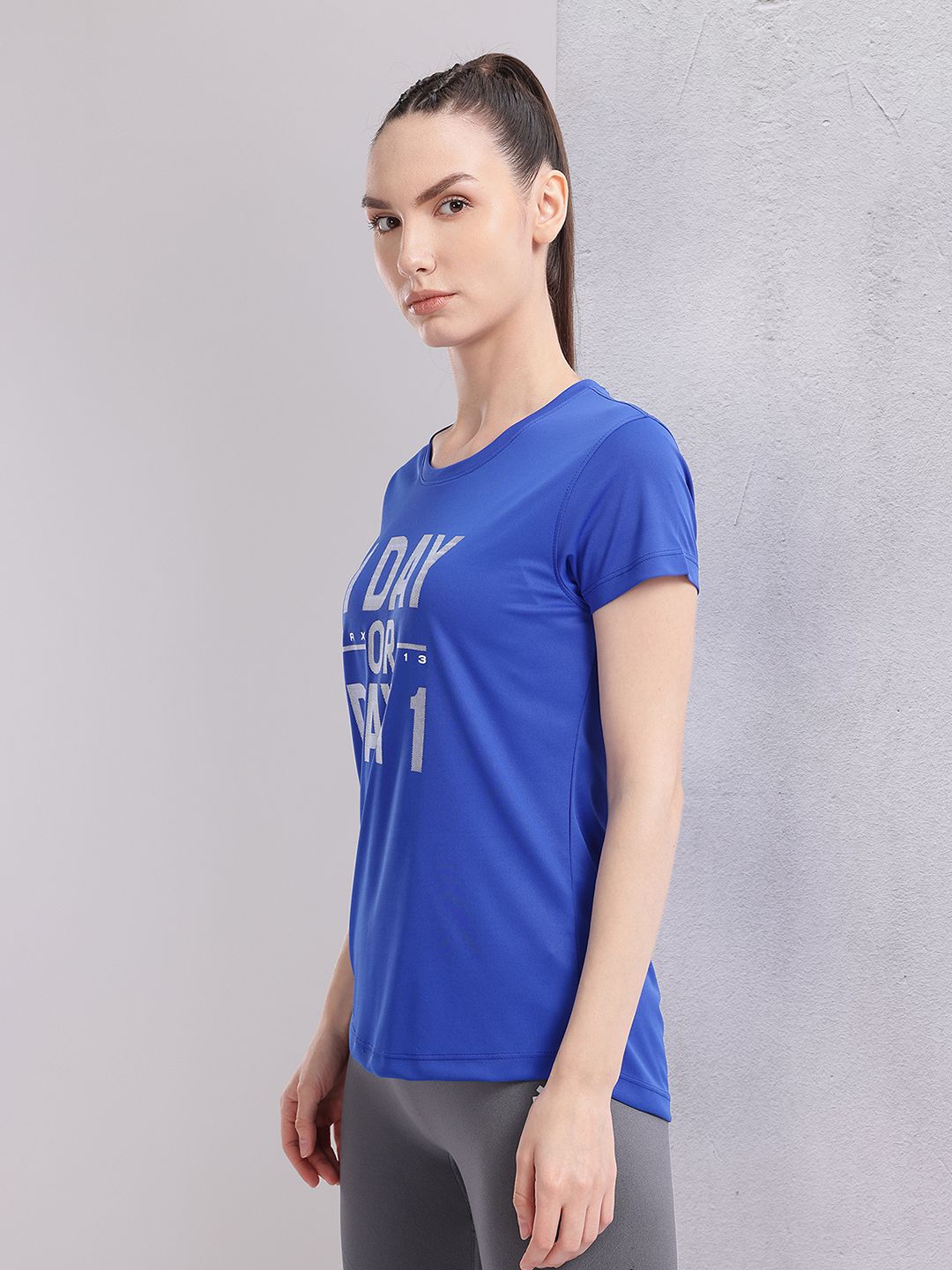 HRX by Hrithik Roshan Women Printed Rapid-Dry Training T-shirt