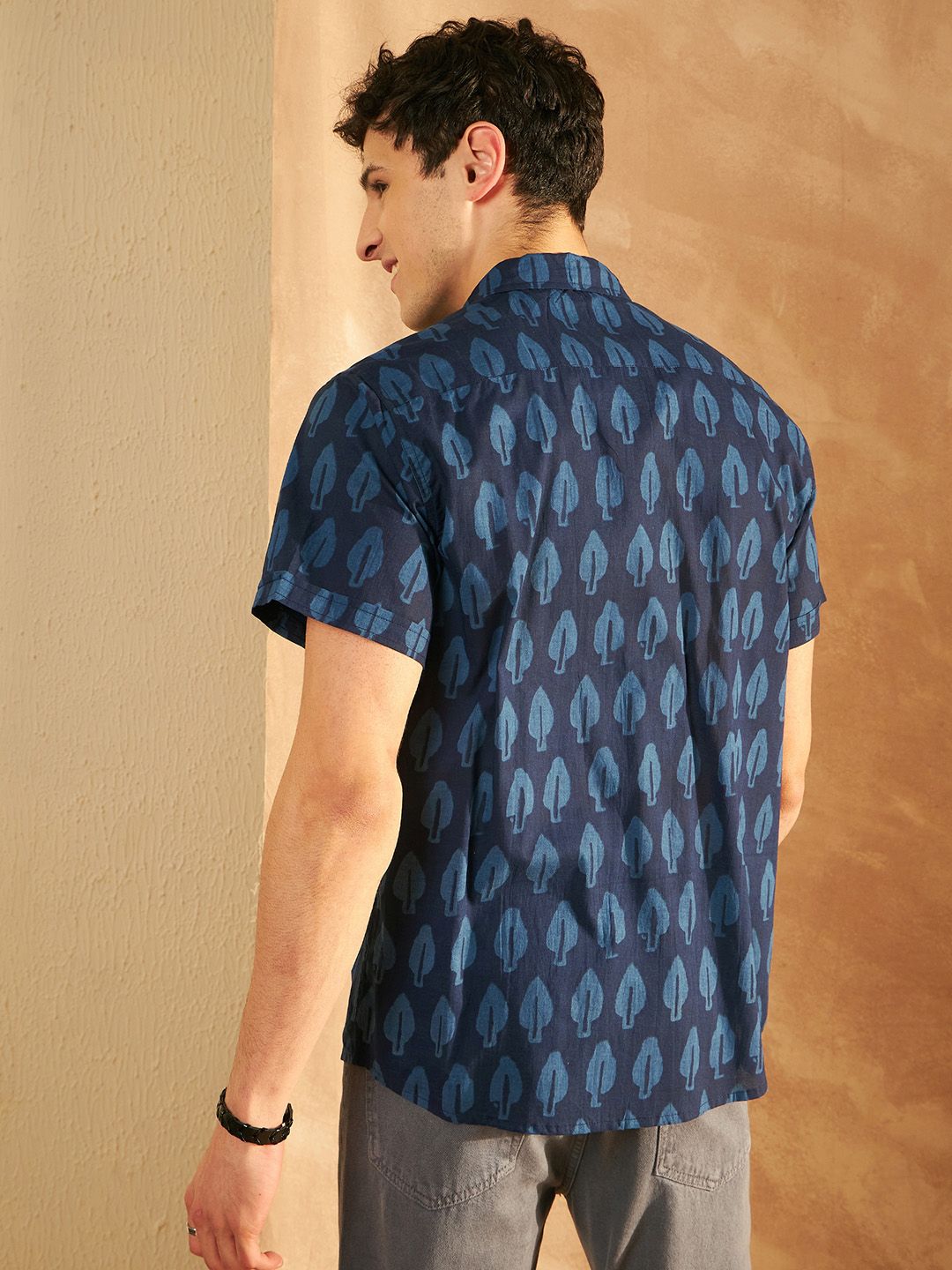 DENNISON Block Printed Lightweight Casual Shirt
