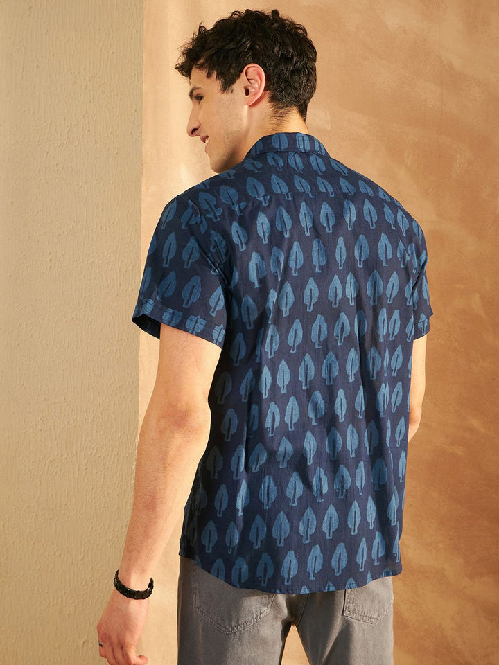 DENNISON Block Printed Lightweight Casual Shirt