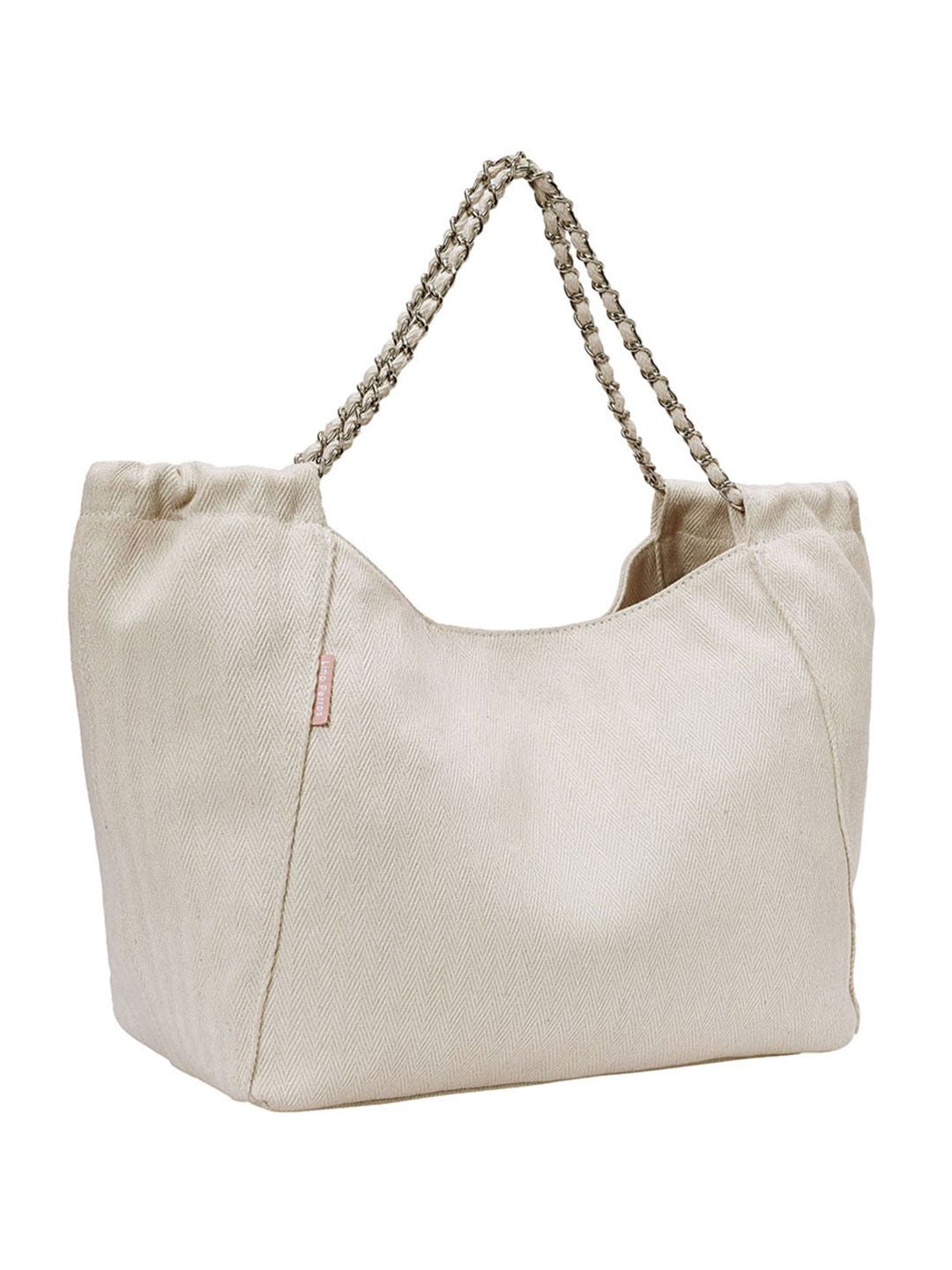 Lino Perros Geometric Self Design Structured Shoulder Bag
