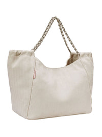 Lino Perros Geometric Self Design Structured Shoulder Bag