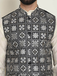 SOJANYA Embroidered Woven Nehru Jackets