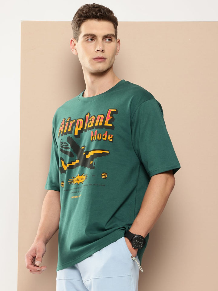 Difference of Opinion Men Graphic Printed Oversized T-shirt