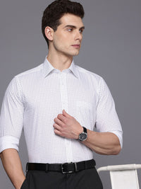 Raymond Slim Fit Micro Ditsy Printed Pure Cotton Formal Shirt