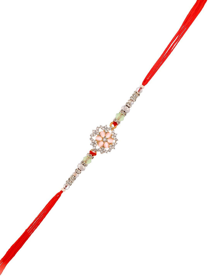 Voylla Men Bejeweled Red Benang Rakhi
