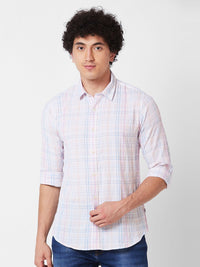 SPYKAR Tartan Checked Cotton Casual Shirt