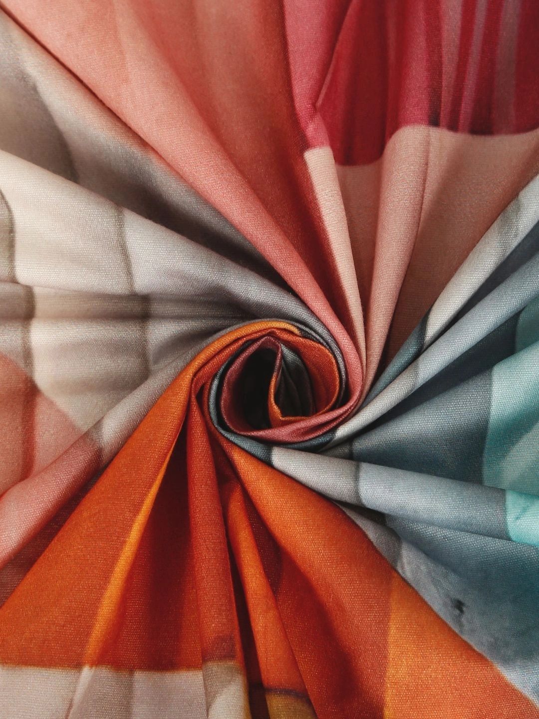 Moda Rapido X KLOTTHE Multicoloured 400 TC Bedsheet with 2 Pillow Covers