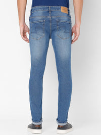 SPYKAR Men Blue Super Skinny Fit Heavy Fade Cotton Jeans