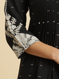 W Geometric Printed Sequinned A Line Kurta