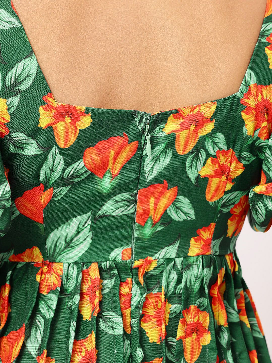 DressBerry Serene Serenity Floral Print Mini Empire Dress