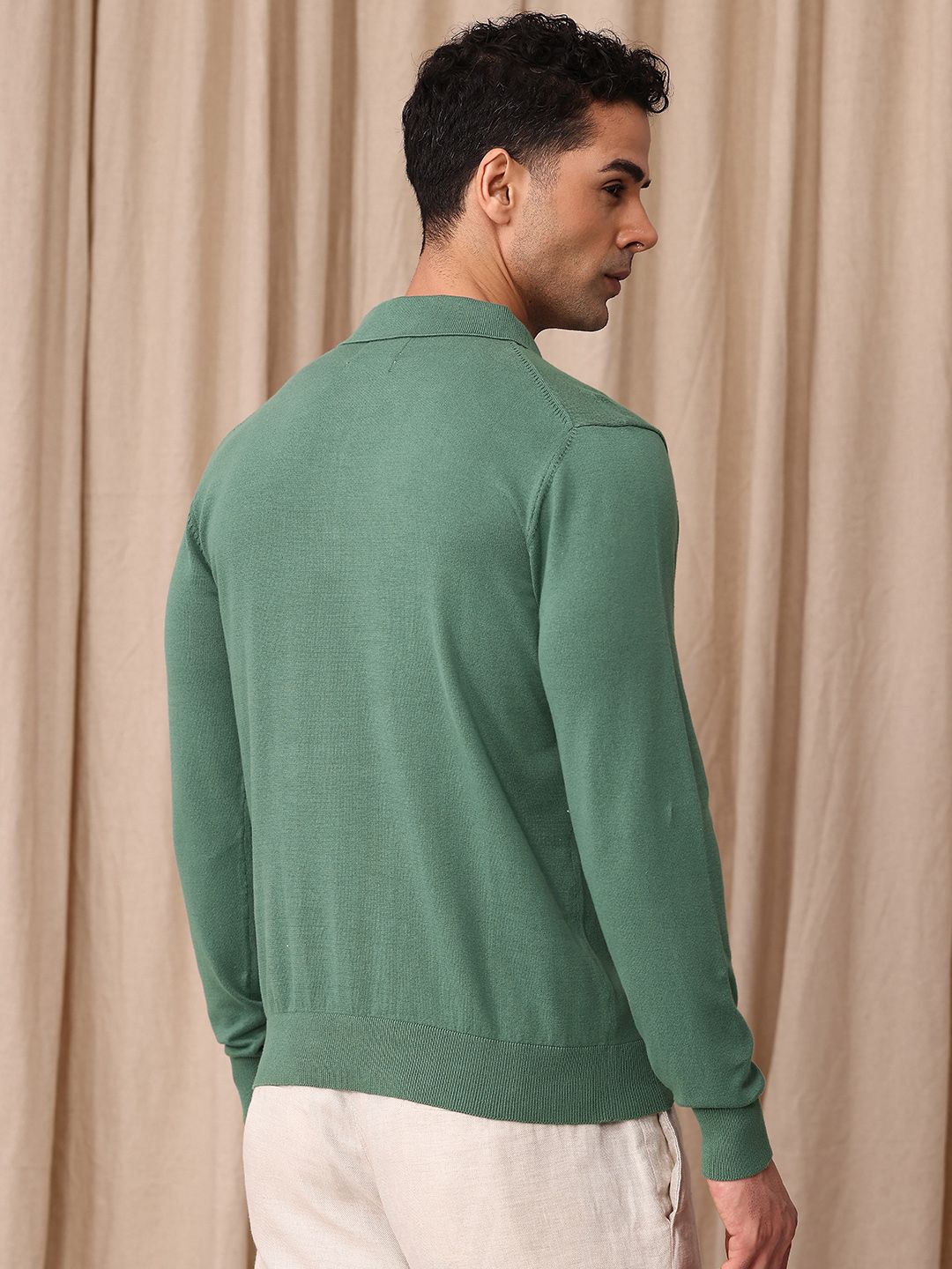 Mr Bowerbird Polo Collar Pure Cotton Pullover