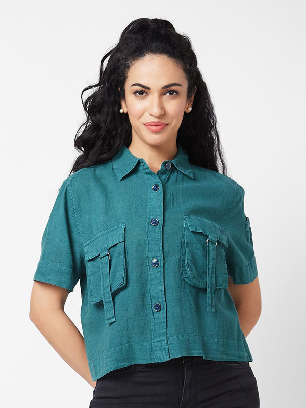 SPYKAR Boxy Opaque Cotton Casual Shirt