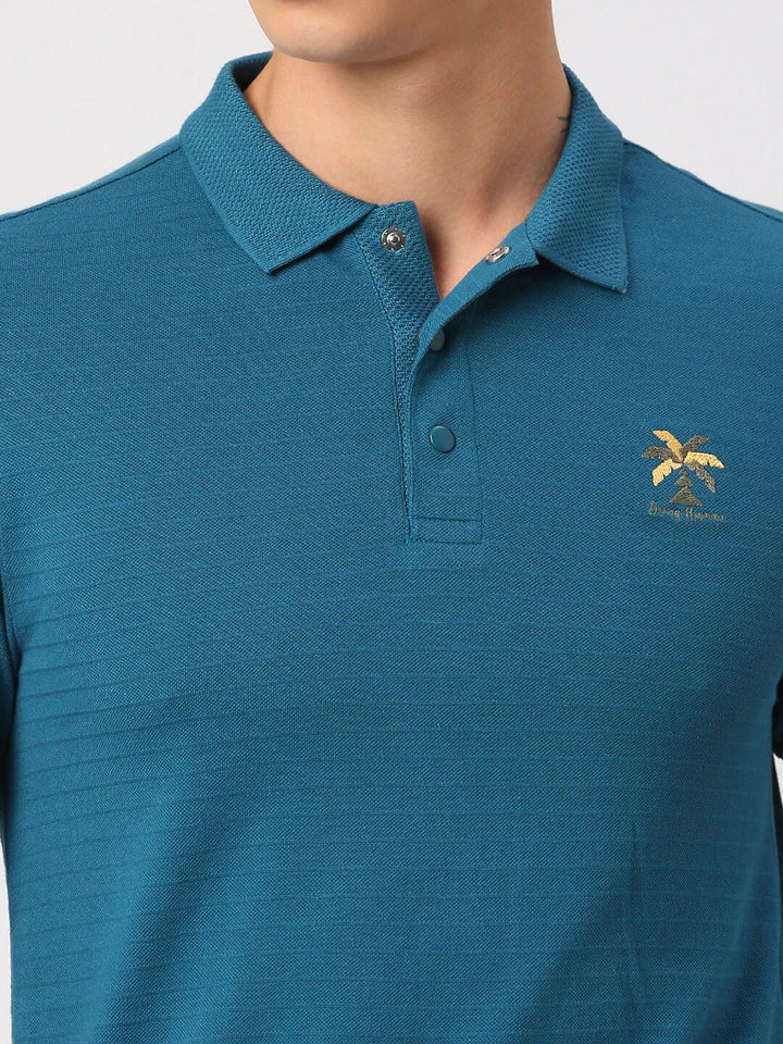 Being Human Polo Collar Short Sleeves Cotton T-shirt